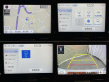ナビ、メニュー画面、バックモニターの画像です。