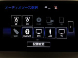 各種オーディオ機能が使用可能です。機能の詳細につきましては、展示店舗までお尋ねください。