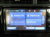 【オーディオ選択画面】AM/FMの切替や、交通情報もこちらの画面から選択できます。