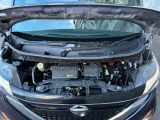 エンジンルームも綺麗です。ハイレベルな日産整備士がしっかり整備をしてお渡しします
