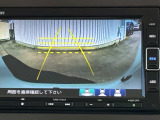 カラービジョンとガイド線で見やすい視点切替式のバックモニター。
