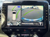 上から見たような画像で車庫入れなどに便利なアラウンドビューモニター