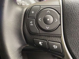 ステアリングスイッチ付き。前方から目を離すことなく操作することが可能です。