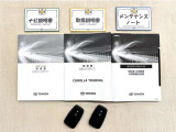 基本操作はもちろん、困った時に役立つ取扱説明書、整備歴が確認出来るメンテナンスノートが付いてます。安心ですね☆☆