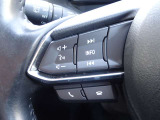 【ステアリングスイッチ】ステアリングスイッチは運転姿勢や視線を崩さずに操作が可能です。左側にはオーディオ類があります。