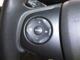 ハンドル左側にオーディオの操作スイッチが装備されています。視線を前方から外さずハンドルから手を離さずに操作できるのでとっても安全ですね。
