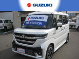 R5年 スペーシアカスタム HYBRID XSターボ 社用車アップ セイフティーサポート・純正ナビ・全方位カメラ付き!!