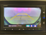 リアカメラ付で、後方をナビ画面で確認。車庫入れも安心です。もちろん、バックギアと連動しています。