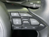ステアリングスイッチ付き。前方から目を離すことなく操作することが可能です。