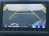 カラービジョンとガイド線で見やすい視点切替式のバックモニター。