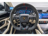 Sports Steering Wheel in Full Corsa Tex with Dark Chrome Bezel and Red Marker
