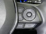 ステアリングスイッチ付き。前方から目を離すことなく操作することが可能です。
