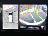 アラウンドビューモニター。上空から見下ろしているような映像で、スムースな駐車をサポートします。