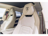 Embroidered Lamborghini Shield on Headrest