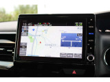 純正ナビ(VXU-227NBi)で、フルセグ、Bluetoothオーディオを楽しめる。