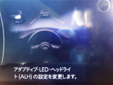 夜間走行時の視界確認を補助するALHの操作部や表示を確認できます。