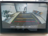 バックカメラが連動しているので後方の安全もモニターを通じて確認できます♪