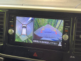【アラウンドビューモニター】専用のカメラにより、上から見下ろしたような視点で360度クルマの周囲を確認することができます☆死角部分も確認しやすく、狭い場所での切り返しや駐車もスムーズに行えます。