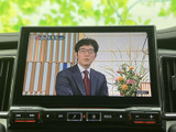 テレビ番組を画面に表示でき、停車中の休憩時間などに映像をお楽しみいただけます。画面が見やすい位置に備わり、メニューから音源を選べるため、車内での待ち時間にも活用できます。