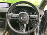 手元に各種スイッチを備えたステアリングで、運転姿勢を保ちながら車内機能を扱いやすい構成です。メーターや前方へ視線を向ける運転中も、手元の操作部を確認しやすく便利です。