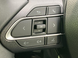 ステアリングに各種スイッチを集約し、運転姿勢を保ちながら機能を選びやすい配置です。音量や表示切り替えなどのボタンが見分けやすく、手元で必要な操作を行いやすいのが便利です。