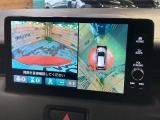 【マルチビューカメラシステム】専用のカメラにより、上から見下ろしたような視点で360度クルマの周囲を確認することができます☆死角部分も確認しやすく、狭い場所での切り返しや駐車もスムーズに行えます。