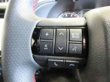 ステアリングスイッチは前方から目を離すことなく操作することが可能。わき見運転の防止に。