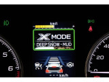 XーMODEは路面に応じてモードを選択するだけで4輪の駆動力やブレーキなどを最適にコントロール。悪路からのスムーズな脱出をサポートします。