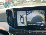 アラウンドビューモニターで車の周辺状況をナビ画面で確認できます☆