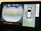 パノラミックビューモニターを装備。駐車場や交差点でクルマを真上から見るように周囲を確認できます。機能の詳細は販売店スタッフまでおたずねください。