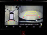 パノラミックビューモニターを装備。駐車場や交差点でクルマを真上から見るように周囲を確認できます。機能の詳細は販売店スタッフまでおたずねください。