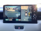 フロントカメラ装備です。運転席から見づらいフロントバンパー左右の様子を映します。