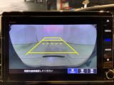 リアカメラ付で、後方をナビ画面で確認。車庫入れも安心です。もちろん、バックギアと連動しています。