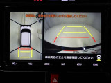 パノラミックビューモニターを装備。駐車場や交差点でクルマを真上から見るように周囲を確認できます。機能の詳細は販売店スタッフまでおたずねください。