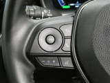 ステアリングスイッチ付き。前方から目を離すことなく操作することが可能です。