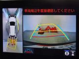 4方向カメラが付いたパノラミックビューモニターを搭載、上からの画像も表示されます。視界切替ボタンあります♪