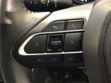 【ステアリングスイッチ】左です。ハンドルから手を離さず、運転に集中したまま手元でオーディオ操作等ができます。