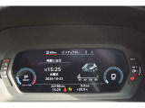 メーターディスプレイの表示例。走行情報などを運転席から確認できます。
