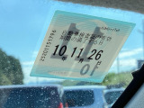 次回の車検日になります。こちらのステッカーをご確認ください。