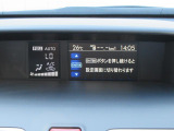 インフォメーションディスプレイ。車両の設定や情報を見ることができます。