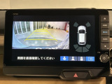 リヤカメラ表示時では視点を変更することもできます。