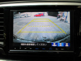 バックカメラの画像です。ガイドラインがスムースな車庫入れをサポートいたします。車庫入れの安心感がアップしますね。