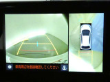 【全周囲モニター】車を上空から見下ろしたような映像をカーナビ画面に映し出し、車庫入れや縦列駐車をサポートしてくれます。