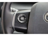 ステアリングスイッチ付き。前方から目を離すことなく操作することが可能です。