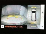パノラミックビューモニター(全周囲モニター)です☆おクルマを空から見たように表示します。