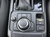 コマンダーコントロール。スイッチを探すことなく自然に手を下した位置に配置。手元を見ることなく、各種操作が行えます。