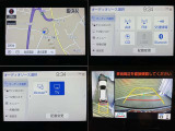 ナビ、メニュー画面、パノラミックビューモニターの画像です。