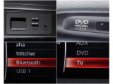 USB・Bluetoothなど利用可能な機能を確認できます。
