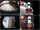 後方はセンサーと連動したモニターで駐車シーンをサポートいたします。サイドモニター切り替えで幅寄せも安心!