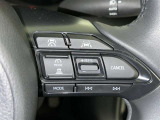 ステアリングスイッチ付き。前方から目を離すことなく操作することが可能です。